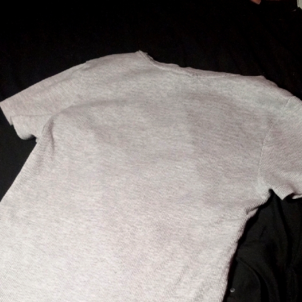 H&M Gray Short Sleeve Tee Classic Cotton Shirt